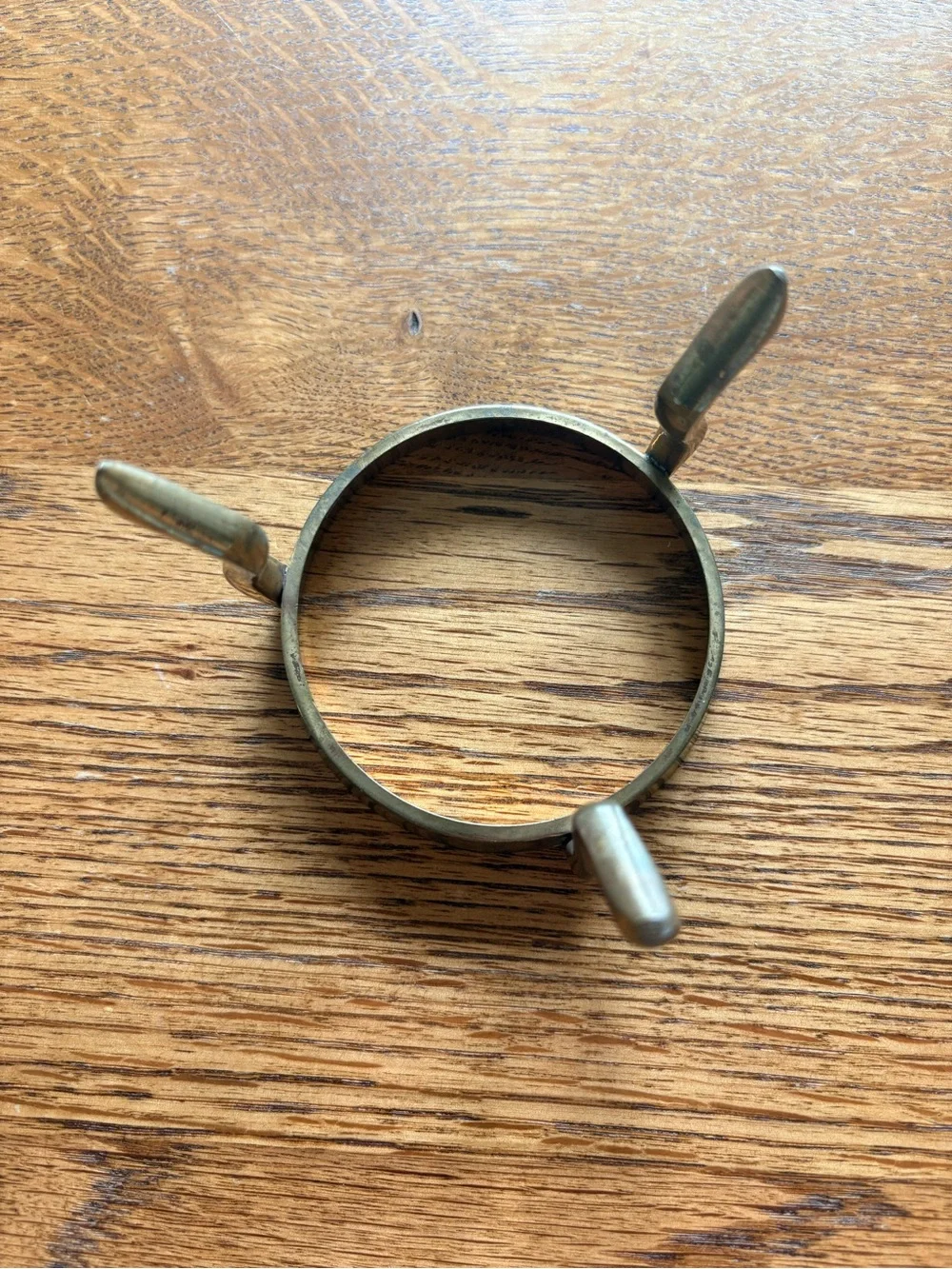 Vintage Brass Three leg Egg Stand - made in India